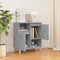 vidaXL - Dressoir - 60x35x70 - cm - bewerkt - hout - betongrijs
