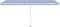 vidaXL - Luifel - vrijstaand - handmatig - uittrekbaar - 500x350 - cm - blauw - en - wit