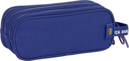 Pennenetui met 2 vakken F.C. Barcelona Rood Marineblauw 21 x 8.5 x 7 cm