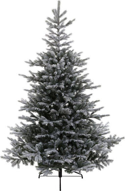 Everlands Grandis fir - kunstkerstboom - nepsneeuw - groen/wit 1,8m x 1,32m