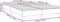 vidaXL - Boxspringbed - 120x200 cm - Stof - Lichtgrijs