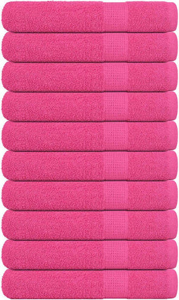 vidaXL - Saunahanddoeken - 10 - st - 80x200 - cm - 360 - g/m² - 100% - katoen - roze