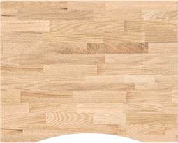 vidaXL - Bureaublad - rechthoekig - 100x80x2,5 - cm - onbehandeld - eikenhout