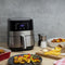 Inventum GF350HLD - Airfryer - 3,5 liter - 8 automatische programma's - 80 tot 200 graden - 1500 watt - Zwart/RVS