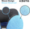 Kioto Reiskussen - Nekkussen set - Memory Foam - Inclusief slaapmasker en oordoppen - Blauw