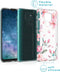 iMoshion Hoesje Geschikt voor Motorola Moto G9 Play / Moto E7 Plus Hoesje Siliconen - iMoshion Design hoesje - Roze / Transparant / Blossom Watercolor