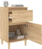 vidaXL - Nachtkastjes - 2 - st - 40x35x70 - cm - bewerkt - hout - sonoma - eikenkleurig