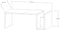 CaliCosy MEMO - Salontafel L86,8 cm - 100% melamine gecoate spaanplaat - Houtlook