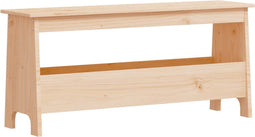 vidaXL - Halbankje - 100x28x45 - cm - massief - grenenhout
