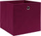 vidaXL - Opbergboxen - 4 - st - 32x32x32 - cm - stof - donkerrood