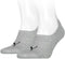 Puma 3 paar footies sokken - Invisible - Lage katoenen Sneaker sokken - Invisible - 46 - Grijs
