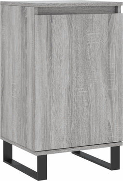 vidaXL - Dressoir - 40x35x70 - cm - bewerkt - hout - grijs - sonoma