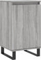 vidaXL - Dressoir - 40x35x70 - cm - bewerkt - hout - grijs - sonoma