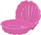 Zandbak schelp roze met plastic schep 50 cm lang geel