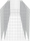 vidaXL - Gabion - plantenbak - verhoogd - 450x90x100 - cm - gegalvaniseerd - staal