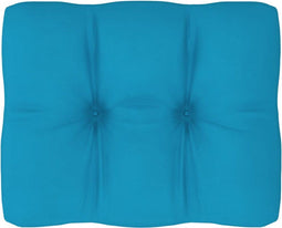 vidaXL - Palletkussen - 50x40x12 - cm - stof - blauw