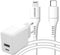 Accezz Wall Charger - USB-C en USB-A - Power Delivery 20W - Inclusief Lightning naar USB-C kabel - Wit