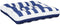 vidaXL - Palletkussens - 2 - st - stof - gestreept - wit - en - blauw