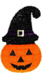 Pompoen hoofd tinsel 33x54 cm