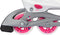 Nijdam White Wedge - Skeelers - Verstelbaar 29-32 - Wit