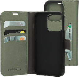 Mobiparts iPhone 14 Pro - Classic Wallet Case - Ruimte voor pasjes - Groen