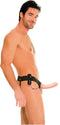 Pipedream Fetish Fantasy voorbind vibrator Vibrating Hollow Strap-Onkin beige - 6,5 inch