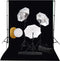vidaXL - Fotostudioset - met - lampen, - paraplu's, - achtergrond - en - reflector