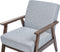ASNES - Fauteuil - Lichtgrijs - Polyester