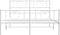 vidaXL - Bedframe - met - hoofd- - en - voeteneinde - metaal - wit - 160x200 - cm