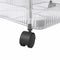 vidaXL - Opbergtrolley - 2-laags - 37x28x43,5 - cm - acryl - transparant