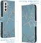 iMoshion Hoesje Geschikt voor Samsung Galaxy S21 Plus Hoesje Met Pasjeshouder - iMoshion Design Softcase Bookcase - Meerkleurig / Blue Graphic