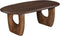 Salontafel Nori ovaal 130x70 cm - bruin
