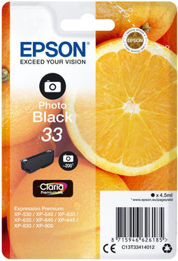 Epson C13T33414012 - Inktcartridge - Origineel - Zwart