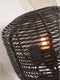 GOOD&MOJO Wandlamp Tanami - Rotan Zwart - Ø25cm - Binnen Modern