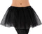 Dames verkleed rokje/tutu - tule stof met elastiek - zwart - one size model - van 4 tot 12 jaar