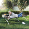 INTIMO Garden Veldbed XL - 190 cm - Zwart Stretcher / Veldbed - Ideaal voor campings, festivals en reizen - Inclusief handig draagtas