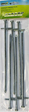 Grondpennen/tentharingen Tarzan - 6x - metaal - 23 cm - Rotspen - Spijkerharing - camping/windscherm