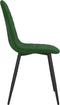vidaXL - Eetkamerstoelen - 2 - st - fluweel - donkergroen