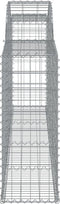 vidaXL - Schanskorven - 7 - st - gewelfd - 300x30x80/100 - cm - gegalvaniseerd - ijzer