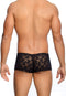 MOB EROTICWEAR - ROSE LACE BOY BLACK SHORTS S/M