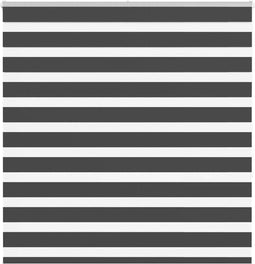vidaXL - Zebra - rolgordijn - 140x150 - cm - stofbreedte - 135,9 - cm - zwart