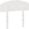 vidaXL - Hoofdbord - 75 cm - massief grenenhout - wit