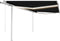 vidaXL - Luifel - automatisch - met - LED - en - windsensor - 4,5x3,5 - m - antraciet