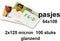 Lamineerhoes gbc bagage label 64x108mm 125micron