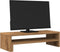 vidaXL - Monitorstandaard - 54x22x15 - cm - bewerkt - hout - artisanaal - eikenkleur