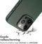Accezz MagSafe Leather Backcover - iPhone 15 Pro Max - Echt leer - Donkergroen