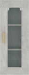 vidaXL - Wandkast - 34,5x34x90 - cm - betongrijs