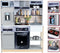 Klein Toys Miele familiekeuken - 83,5x30x101 cm - fornuis, magnetron, espressomachine, koelkast, gootsteen - incl. bijpassende accessoires, licht- en geluidseffectenn - multicolor