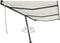 vidaXL - Luifel - vrijstaand - handmatig - uittrekbaar - 350x250 - cm - geel - en - wit
