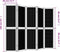 vidaXL - Kamerscherm - met - 5 - panelen - massief - paulowniahout - bruin
